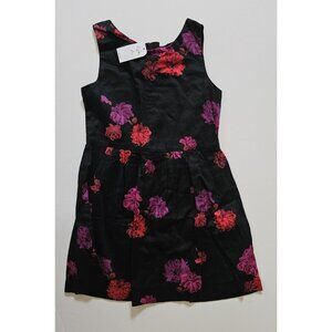 Gap Kids S 6-7 NEW NWT Black Floral Floral Dress